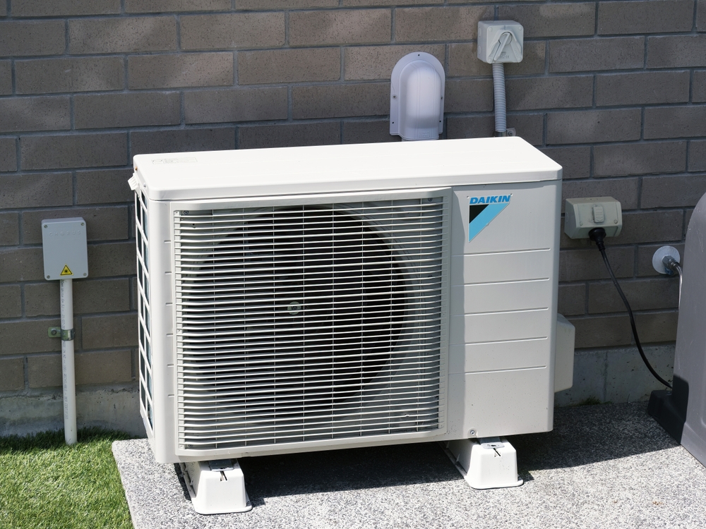 Daikin,air,conditioner,split,system, ,outdoor,unit.,heat,pump.
